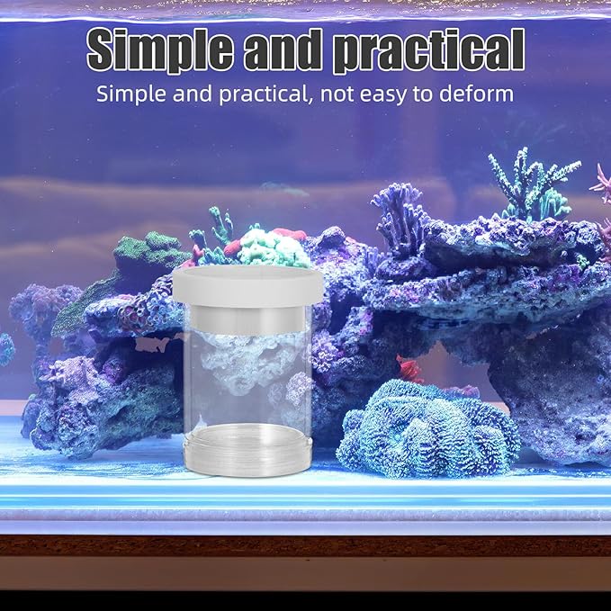 IMIKEYA Floating Aquarium Fish Breeding Box and Egg Incubator Isolation Chamber White Small Size Floating Hatchery for Guppy and Small Fish Fry