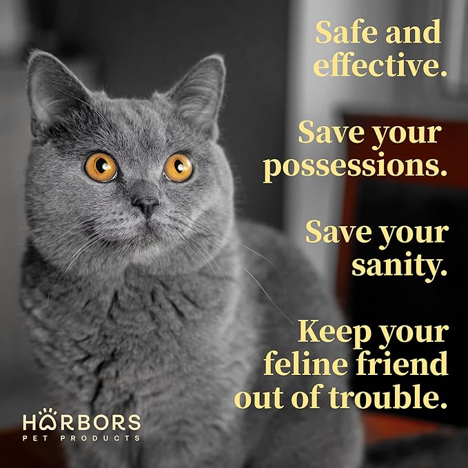 Harbor's Pet Products Harbors Cat Scratch and Chewing Deterrent Spray - 4 oz / 118 ml | Formulated with Essential Oils | 100% Satisfied or Return (Eucalyptus)