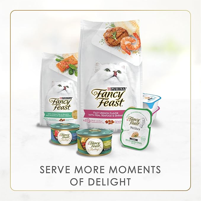Purina Fancy Feast Senior Wet Cat Food 7 Years Plus Tuna Feast In Gravy Minced - (Pack of 24) 3 oz. Cans
