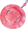Pet hat with Ear Holes Sunscreen Baseball Cap Suitable for Small and Medium-Sized Dogs Outdoor Climbing hat in Summer Pet Products (Red, Small)