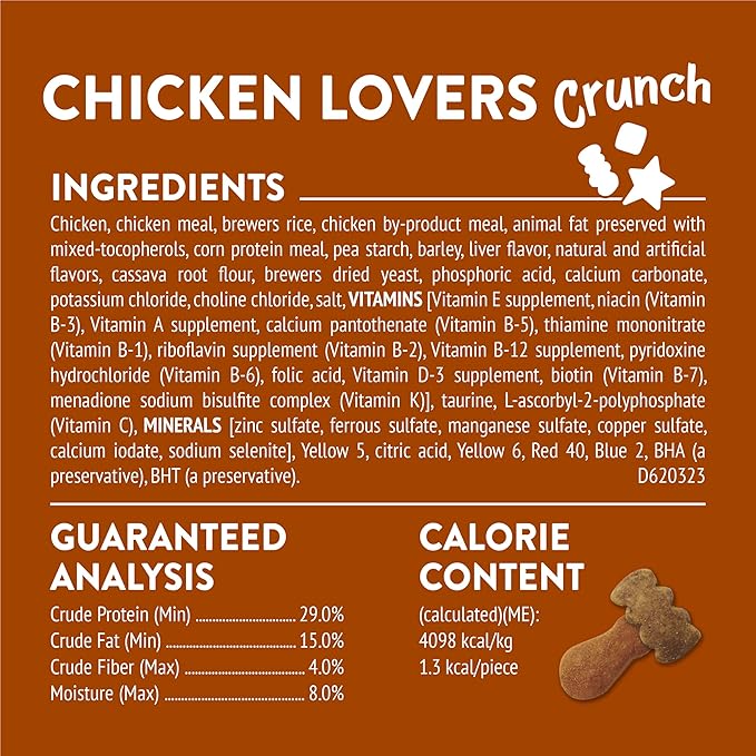 Friskies Purina Cat Treats, Party Mix Chicken Lovers Crunch - 20 Oz. Pouch (Pack of 2)