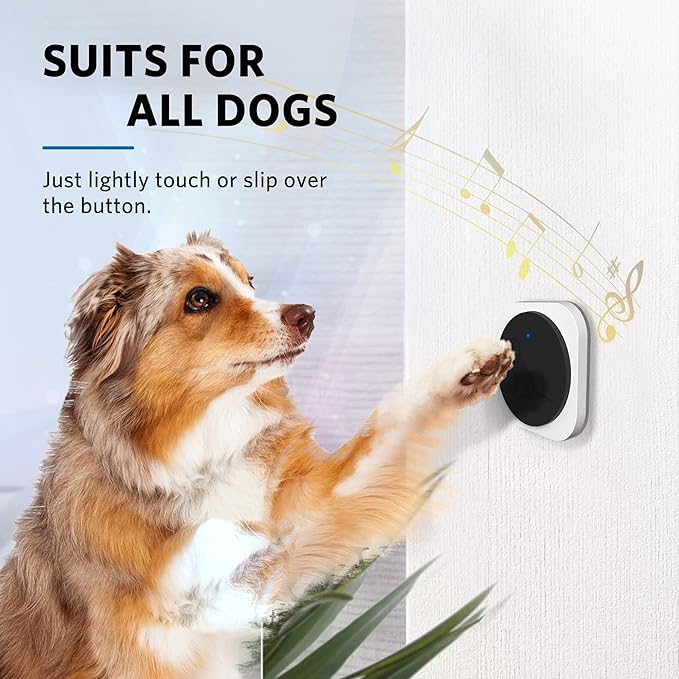 Add-On Wireless Dog Doorbell Transmitter with Large and Sensitive Touch Area