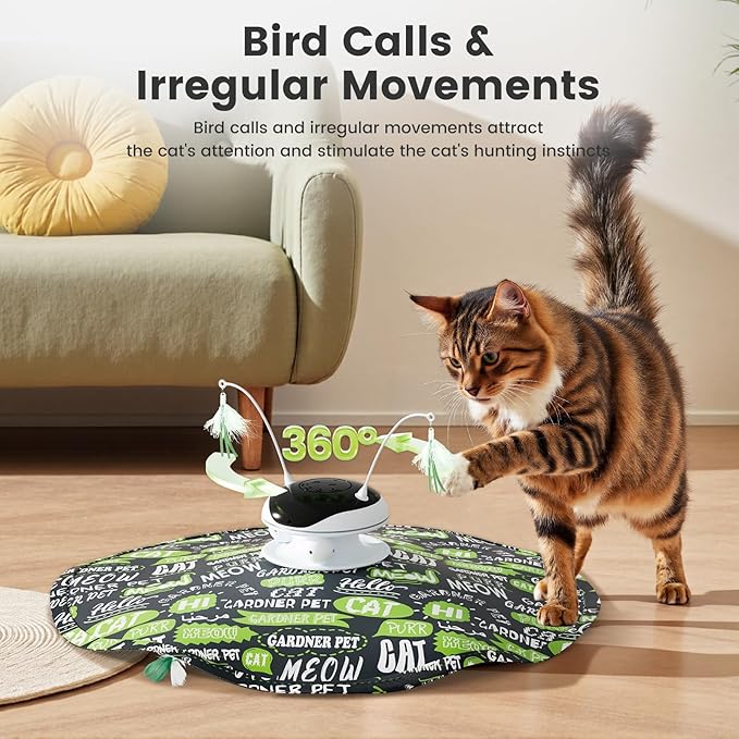 Gardner Pet 4 Pcs Attachment Refills for The Top and Down Part of Hide and Seek Cat Toy