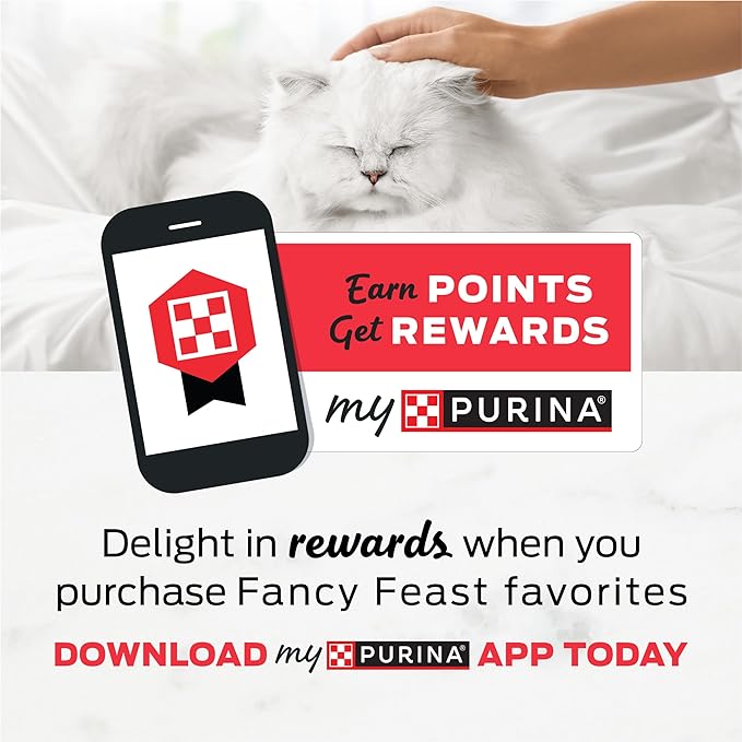 Fancy Feast Purina Appetizers Lickable Grain Free Cat Food Topper White Meat Chicken and Shredded Beef Appetizer - 1.1 oz. Trays,(Pack of 20)