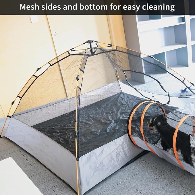 Elevon Cat Playpen Cat Tent, Indoor Outdoor, Portable Mesh Tent Playhouse