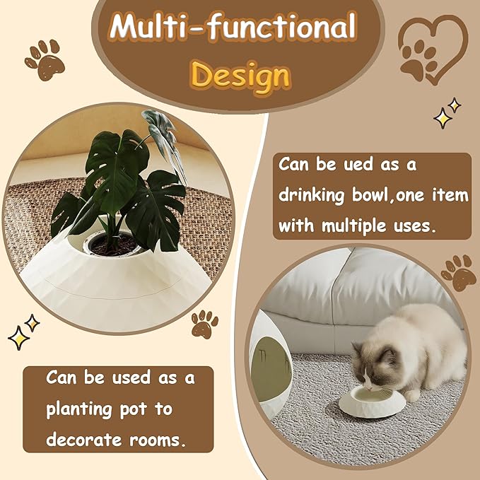 Hidden Cat Litter Box Enclosure with Removable Planter Top Plant Litter Box Hidden Litter Box Vented for Odor Control Multi-Functional for Living Room Indoor,Classic White