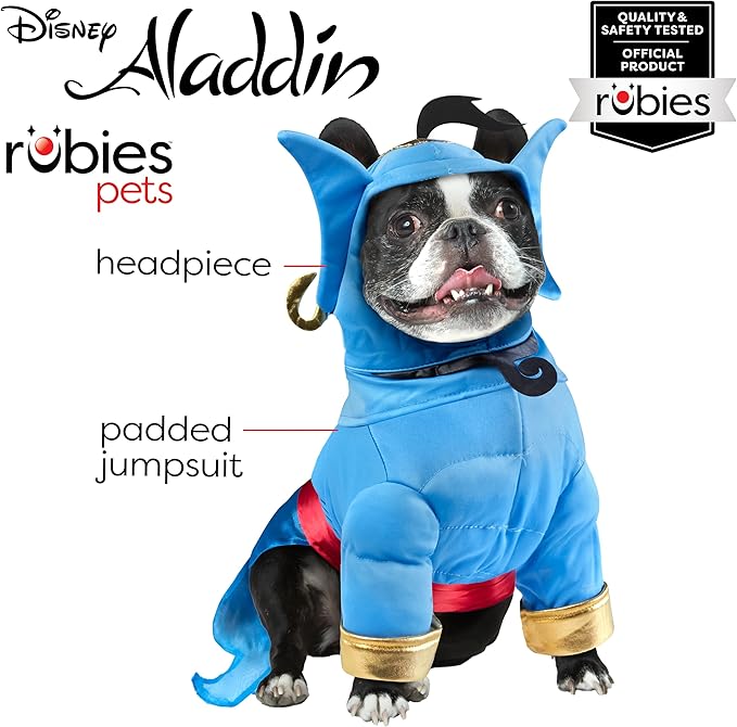 Rubies Disney's Aladdin: Genie Pet Costume for For Dogs or Cats, Large