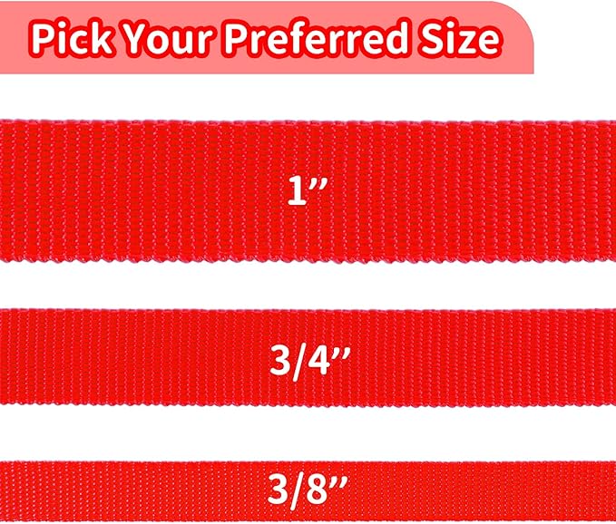 HIKISS Long Dog Leash Obedience Recall Training Agility Lead with Thickening Material for Large Dog - 15ft 20ft 30ft 50ft 100ft Training Leash(Red 50ft)