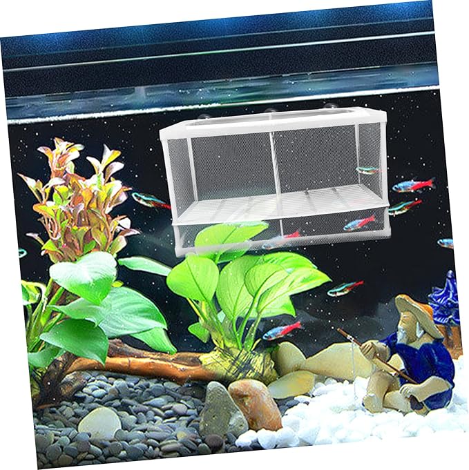 BESPORTBLE 2pcs Aquarium Fish Tank Partition Net Fish Netting for Decoration Breeding Tank Divider Isolation Mesh Random Style