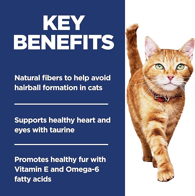 Hill's Science Diet Hairball Control Light Adult 1-6 Dry Cat Food, Chicken Recipe, 7 lb. Bag