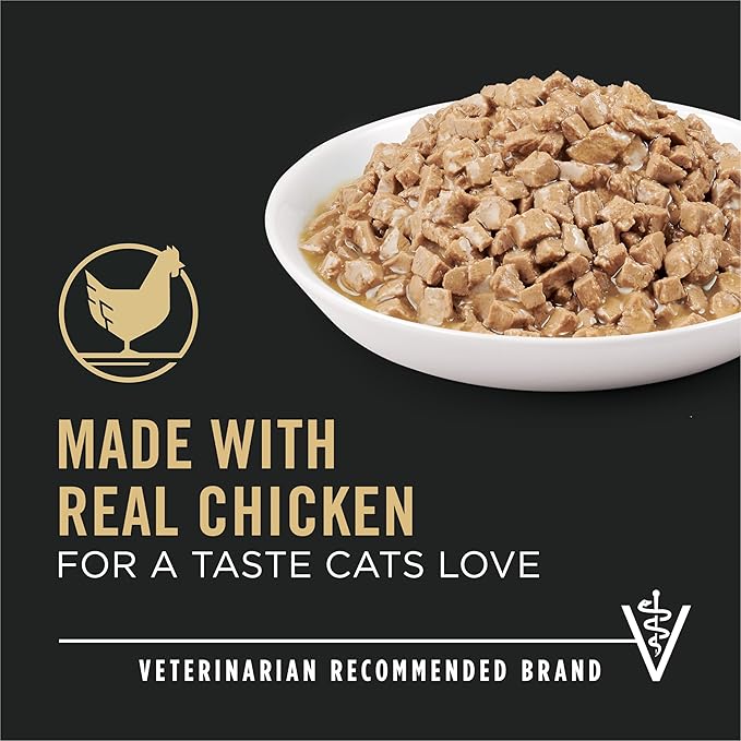 Purina Pro Plan Urinary Tract Health Chicken Entree in Gravy Cat Food - (Pack of 24) 5.5 oz. Cans
