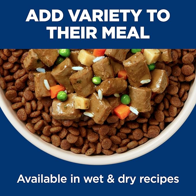 Hill's Science Diet Adult 7+ Wet Dog Food Variety Pack, Chicken & Beef, 13 oz. Cans, 12-Pack