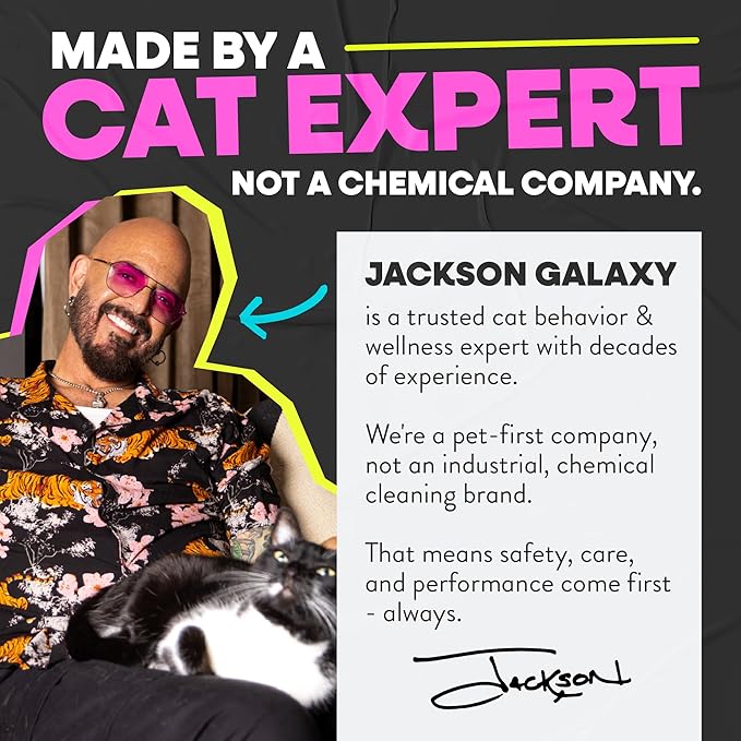Jackson Galaxy: EX Stain & Odor Eliminator - Pet Urine Remover - 2pk Refill Tablets - 50% More Mojo - Eliminates Pet Stains & Odors Quickly - Works On Multiple Surfaces - Non-Toxic Formula