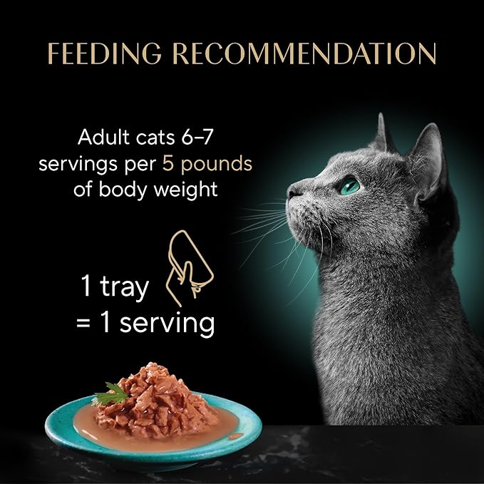 Sheba Gravy Indulgence Adult Wet Cat Food, Wet Food for Cats Salmon Entree in Extra Gravy, 2.6 oz. Twin-Pack Trays (24 Count, 48 Servings)