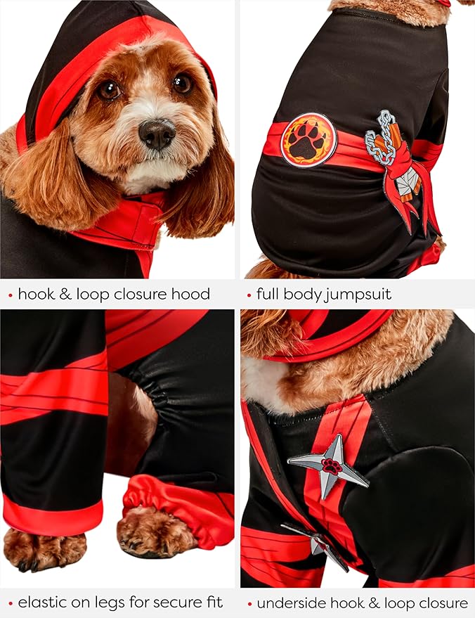 Rubies Ninja Pet Costume for Dogs or Cats, XL