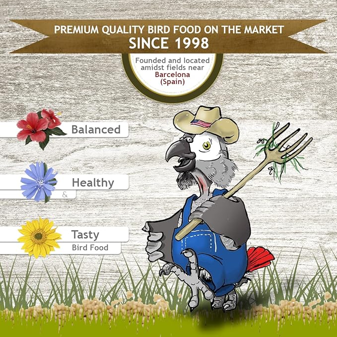 Psittacus Mini 6.6 lb | Complete Pellet Diet for Cockatiels, Conures and Cockatoos | Premium Food for Birds, 100% no-GMO