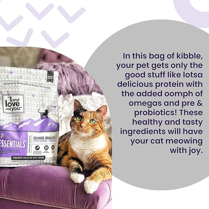 I and love and you Lovingly Simple Dry Cat Food - Salmon + Sweet Potato - Limited Ingredients, Allergy Friendly, No Fillers, Grain Free, 3.4lb Bag