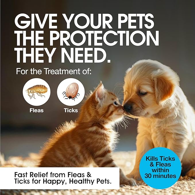 Say Good Bye to Flea and Ticks in Dogs & Cats Defender - Include 3ml Dropper with Cap