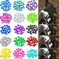 VICTHY 160pcs(16 Colors) Cat Nail Caps Cat Claw Caps Cat Nail Covers with Adhesives and Applicators (Large)