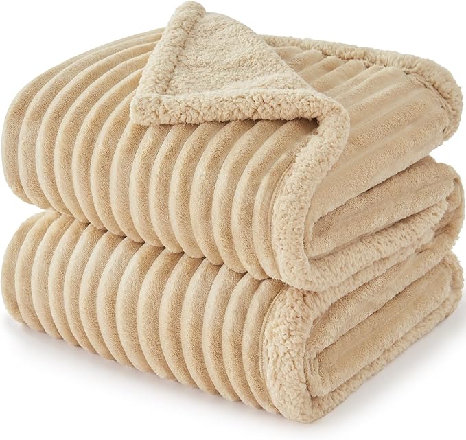 Waterproof Dog Blanket for Medium Dogs, Washable Soft Puppy Cat Blanket Flannel Cotton Velour for Sofa Couch Protector, Comfort & Security Reversible Bed Protection for Pet, 30"X40", Khaki