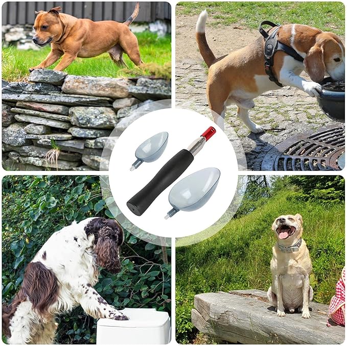 Dog Hygiene Tool for Urine Management, Pet Pee Collection Device, Telescopic Reusable Dog Urine Catcher with Handle, Indoor Outdoor Puppy Bathroom Aid, Free Sanitary Cleanup Kit