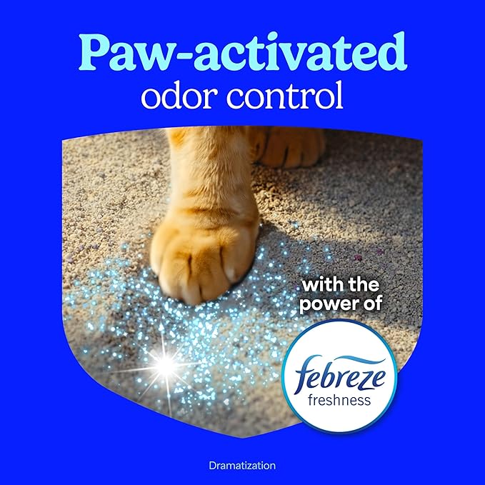 Fresh Step Advanced Extreme Clumping Litter with Febreze Freshness with Mountain Spring Scent, Fights Odor on Contact, 37 lbs. (2 x 18.5 lb. Box)