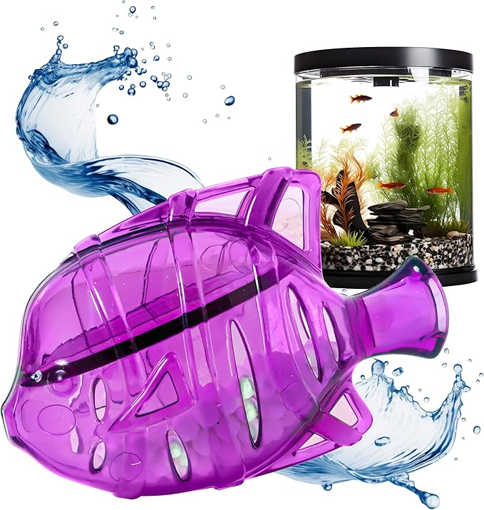 Aquarium Water Clarifier | Clear Cloudy Fish Tank Water Treatment, Safe for Freshwater & Saltwater Fish and Plants - Purple, 3 Pack