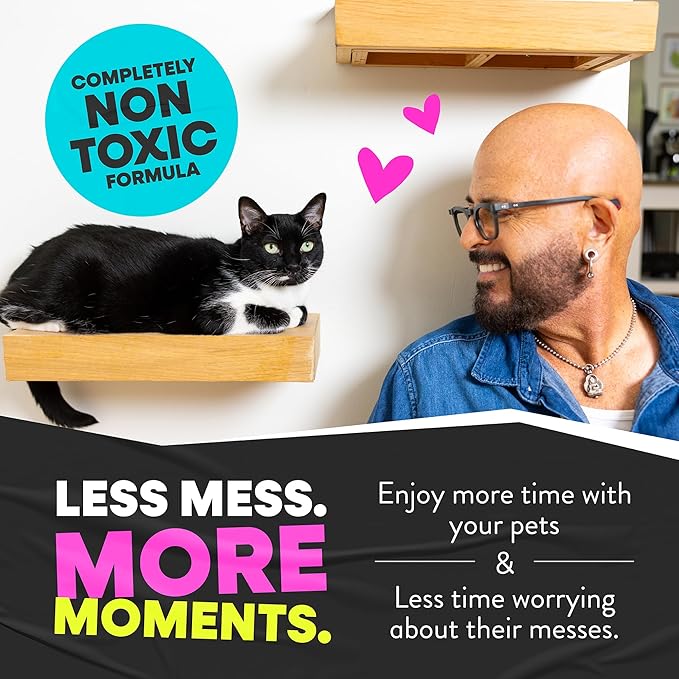 Jackson Galaxy: EX Stain & Odor Eliminator - Pet Urine Remover - 2pk Refill Tablets - 50% More Mojo - Eliminates Pet Stains & Odors Quickly - Works On Multiple Surfaces - Non-Toxic Formula
