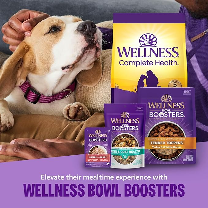 Wellness Complete Health Age Advantage Senior Dry Dog Food, Wholesome Grain Kibble, Natural, Chicken and Barley Recipe, 26 lb Bag