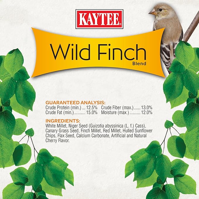Kaytee Wild Finch Bird Food Stand Up Bag, 5 Pounds
