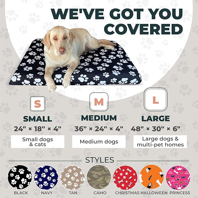 DUKE&LEFTY PetBed Slipcover-USA Company-Stretch Soft Petbed Cover-Universal-Easy to Remove (Zipper Free)-Christmas/Large