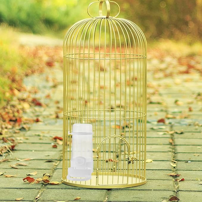 VANZACK 2pcs Automatic Bird Food and Water Dispenser for Cage Parakeet Cockatiel Indoor Feeding Supplies
