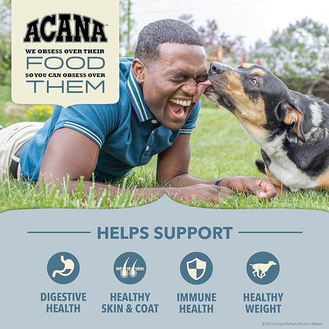ACANA Wholesome Grains Dry Dog Food Sea to Stream Saltwater Fish Recipe 4lb Bag