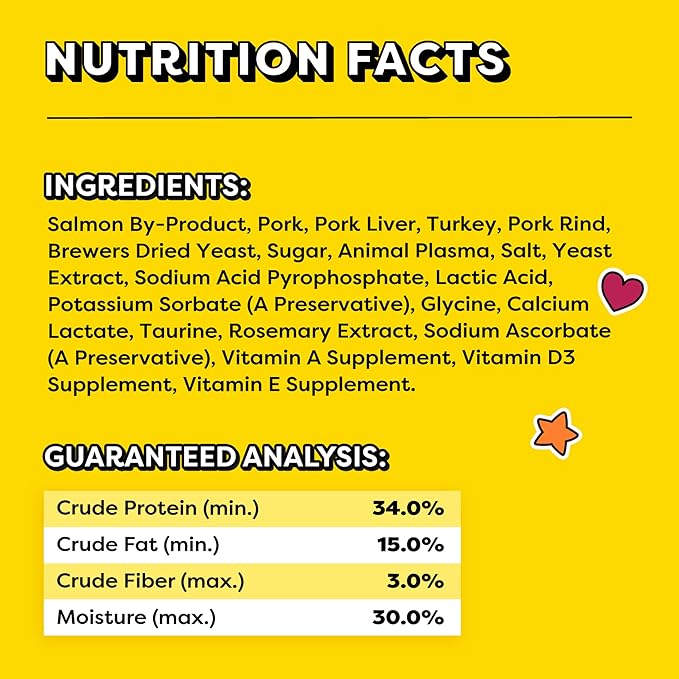 Temptations Meaty Bites Savory and Soft Cat Treats,Salmon Flavor,4.12 oz. Pouch,(Pack of 2)