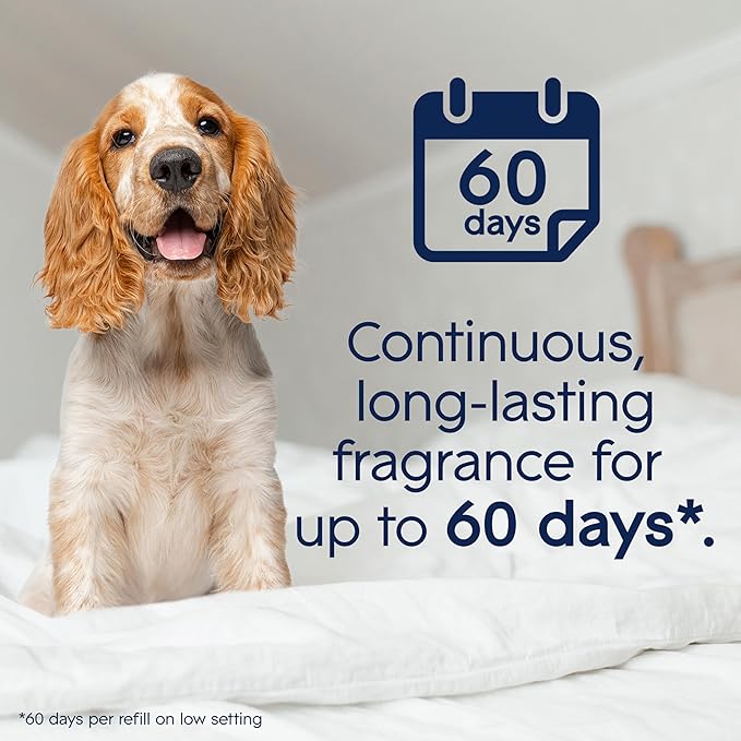 Glade PlugIns Refills Air Freshener Starter Kit, Pet Fresh Scent, Scented and Essential Oils for Home and Bathroom, 0.67 Fl Oz, 1 Warmer + 2 Refills