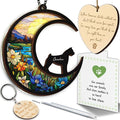 6'' Boxer Cropped Ears Memorial Suncatcher, Custom Name Dog Breed, Pet Ornament Window Car Hanging, Sympathy Gift for Loss of Pet Passed Away Remembrance Gift for Dog Lovers 65-SS1