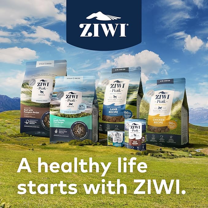 ZIWI Peak Steam & Dried Dog Food - Grass-fed Lamb w/Vegetables - High Protein, Low Carb, All Breeds & Lifestages, for Digestive Health (52.8oz)
