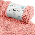 CatGuru Cat Litter Mat, Medium, Extra Large, XXL, Waterproof Litter Box Mat, Non Slip Kitty Litter Mat, Machine Washable Litter Trapping Mat, Soft Litter Tray, Cat Stuff (XL, Coral/Heavy-Duty)