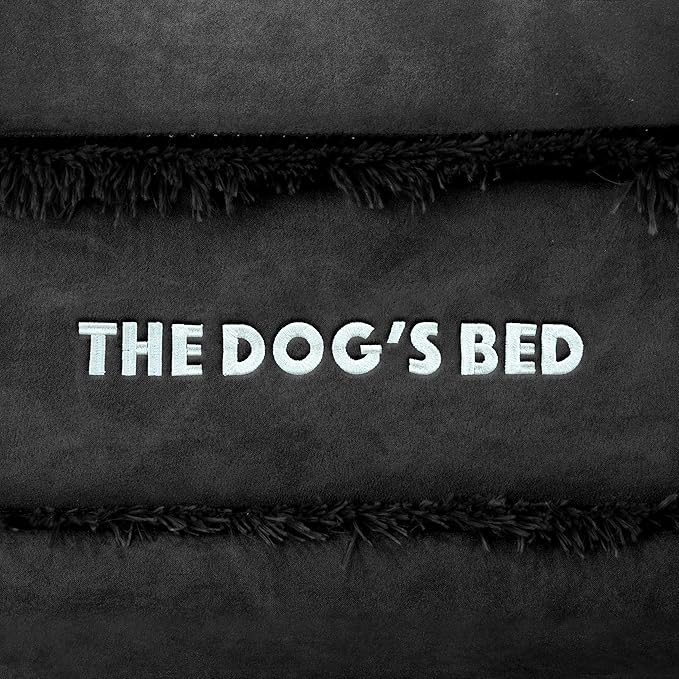 The Dog’s Bed Orthopedic Memory Foam Dog Bed Mattress, Plush Fabric, Black Plush, XXL, 6-Inch