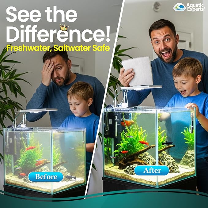 Aquatic Experts Aquarium Filter Floss for Fish Tank Filters - FilterFirst Aquarium Filter Pad - Media Roll for Crystal Clear Water, 3/4" - 1" Thick (12 Inch Wide, 72 Inch Long)