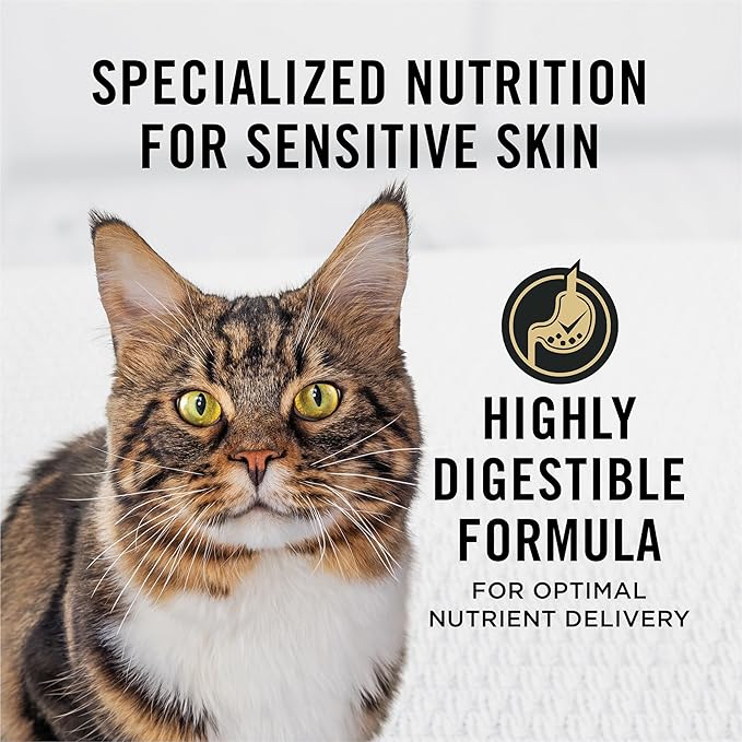 Purina Pro Plan Sensitive Skin and Stomach Cat Food, Lamb and Rice Formula - 7 lb. Bag