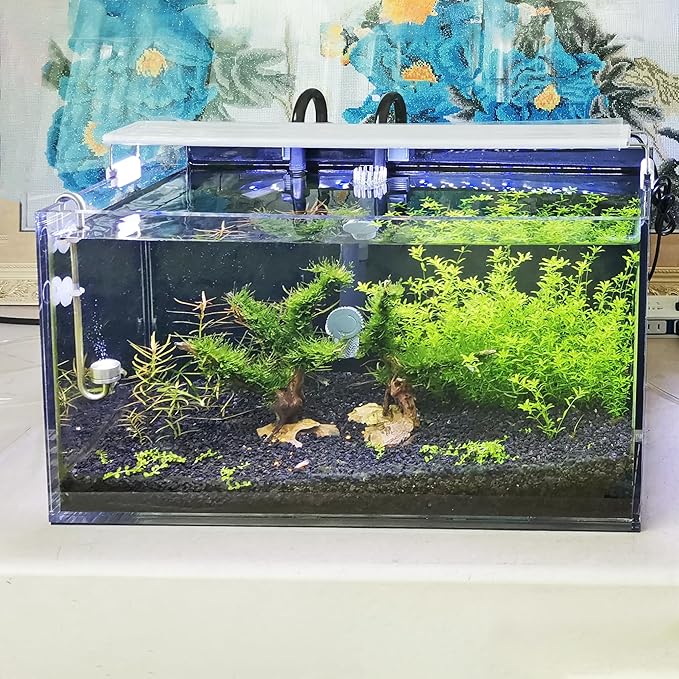FixtureDisplays® 17.7 X 9.4 X 9.6" 7 Gallon Premium Clear Acrylic Fish Tank 22193