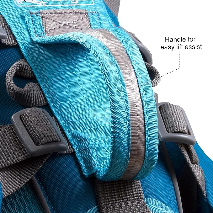 Kurgo Big Baxter Dog Backpack, Dog Saddlebag, Dog Pack, Adjustable Saddlebag for Hiking, Walking, Running, Camping, Black/Orange
