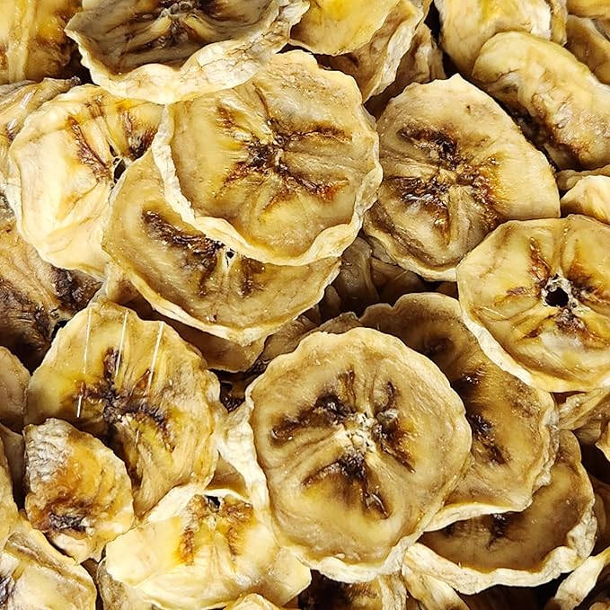 Dehydrated Banana Chips | Treats for Pet Parrots, Birds, Dogs, Hamsters, Guinea pigs, Ferrets, etc. | Small Business | Handmade (5 Ounces)