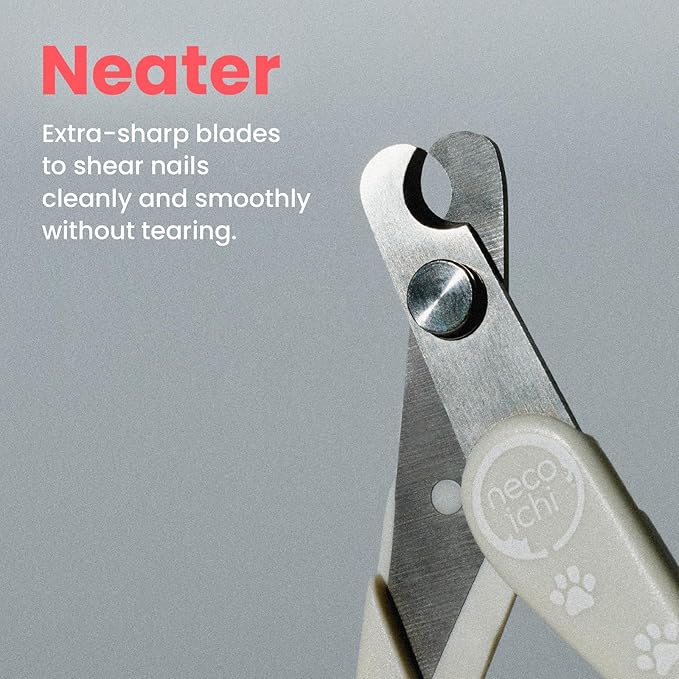 NecoIchi - Purrcision Feline Nail Clippers | Ultra-Sharp Cat Nail Clipper for Safe Trimming | Stainless Steel Blades, Cat Claw Clippers, Ideal for Indoor Cats (Mint)