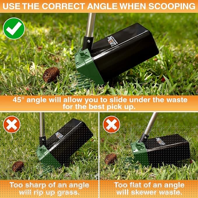 Neater Pet Brands Lift N’ Bag 2.0 Dog Pooper Scooper with Bag Attachment & 22" Pole for Small to Large Dogs, New & Improved Design, 195 Refill Bags, Heavy Duty Dog Poop Scooper for Yard, One-Hand Use