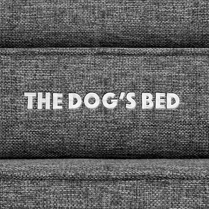The Dog’s Bed Orthopedic Memory Foam Dog Bed Mattress, Linen Fabric, Grey Linen, XXL, 6-Inch