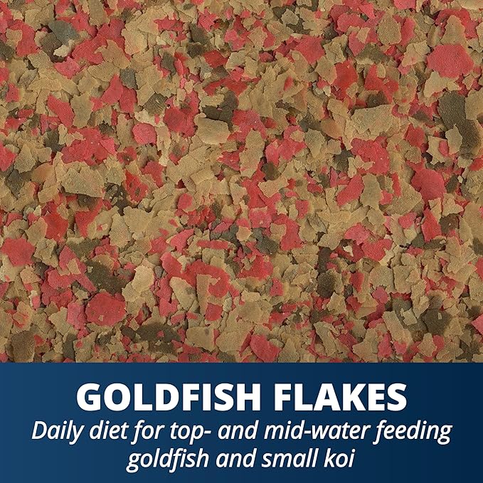 Tetra Goldfish Flakes, Nutritionally Balanced Diet For Aquarium Fish, Vitamin C Enriched Flakes, 4.52 lbs oz