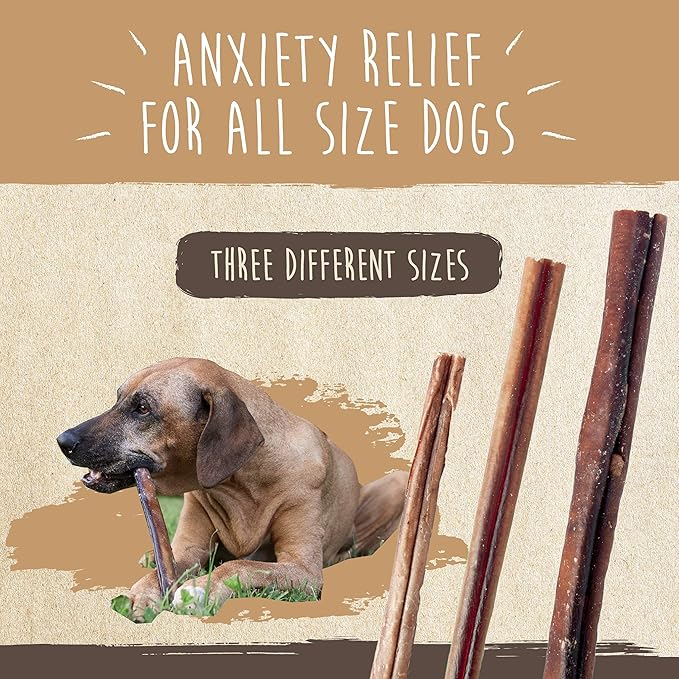 Mighty Paw Naturals Variety Pack Bully Sticks for Dogs - Grass Fed Beef Chews. Dog Bully Sticks for Large Pets, Medium and Small Breeds. Lower Odor Treats for Small Pets. Single Ingredient