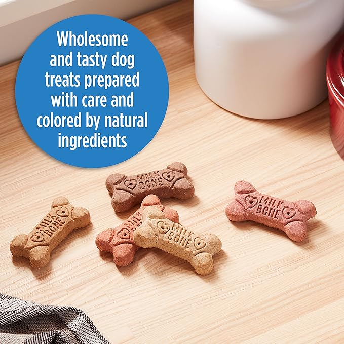 Milk-Bone Dog Treats, Flavor Snacks, 24 Ounce | Small Biscuits | Crunchy Texture | Reduces Tartar | Pack of 2